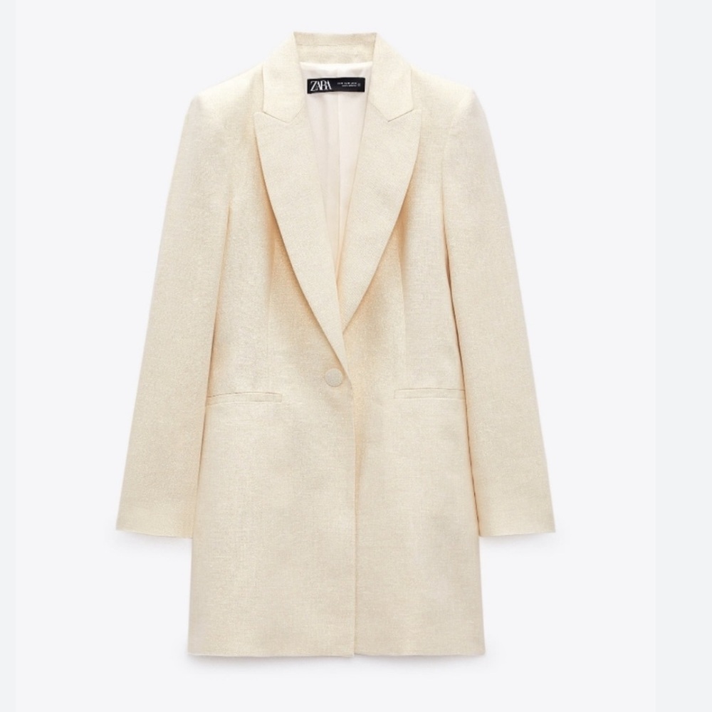 Zara Women's Elegant Cream Blazer